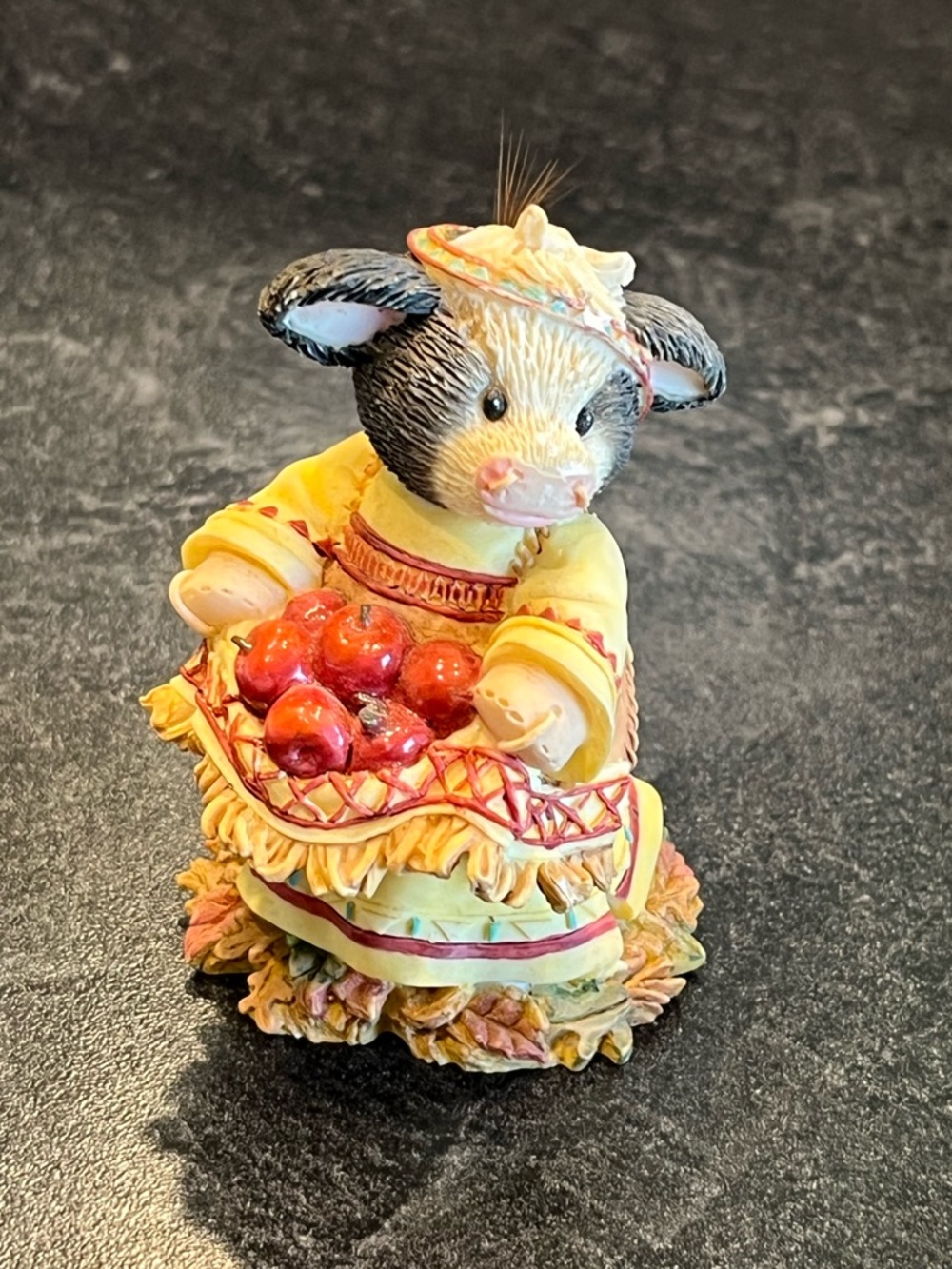 Mary Moo Moos Enesco A Time For Sharing With Moo #372617 Cow Indian Thanksgiving